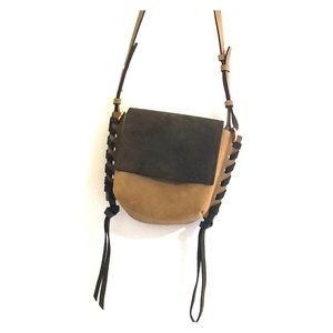 Isabel Marant colorblock suede shoulder bag!